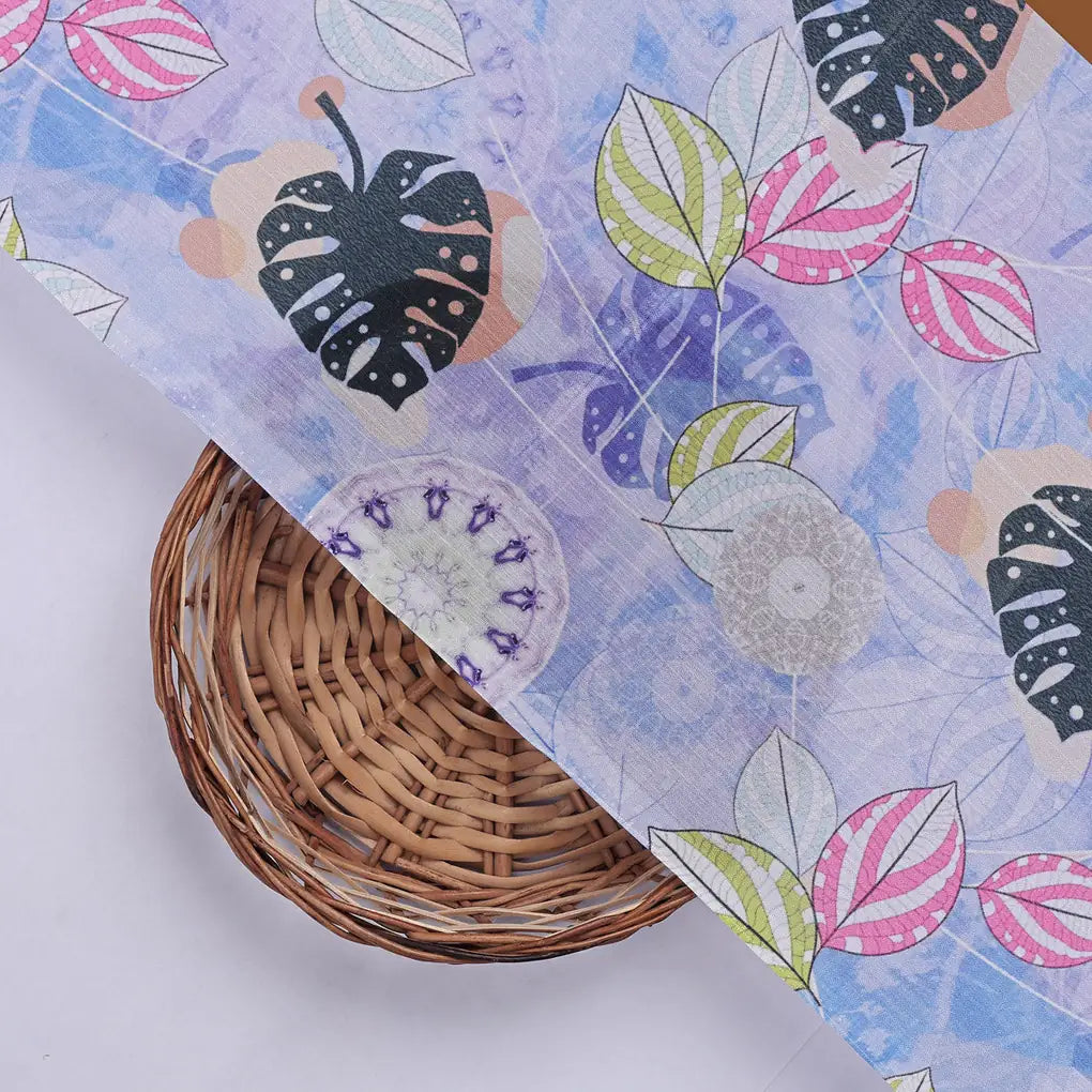 Lavender Tropical & Mandala Print Chinon Fabric – 0l2a0959 copy