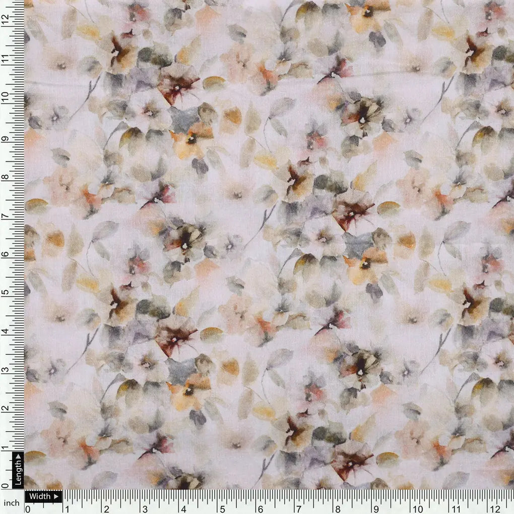 Vintage Pattern Of Chintz And Leaves Digital Printed Fabric - Cotton – 0l2a7269copy
