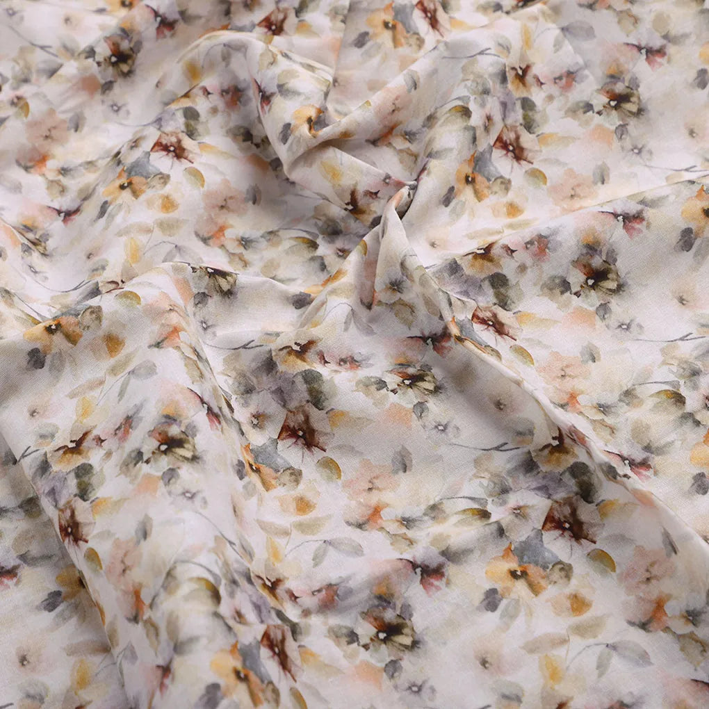 Vintage Pattern Of Chintz And Leaves Digital Printed Fabric - Cotton – 0l2a7271copy