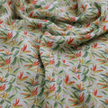 Hand Painted Leaves Allover Digital Printed Fabric  - Weightless – 0l2a7283copy