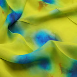 Watercolour Southern Platyfish Colour Digital Printed Fabric - Pure Georgette – 0l2a7288