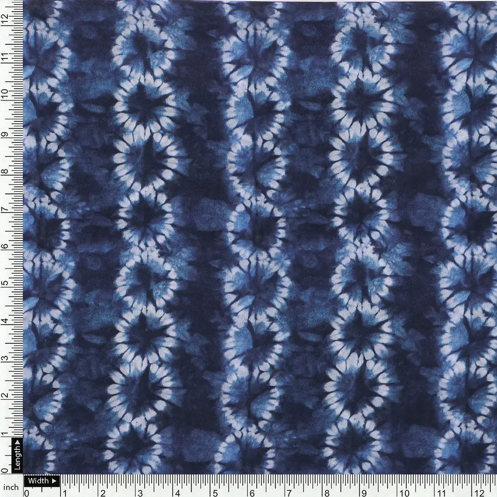 Shiny Watercolour Art With White Circle Digital Printed Fabric - Weightless – 0l2a7301copy