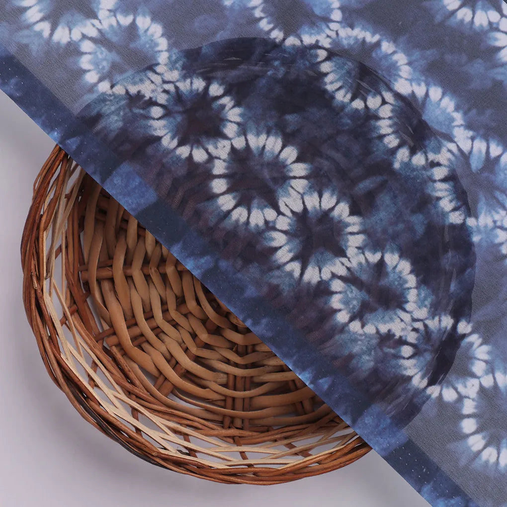 Shiny Watercolour Art With White Circle Digital Printed Fabric - Weightless – 0l2a7305copy