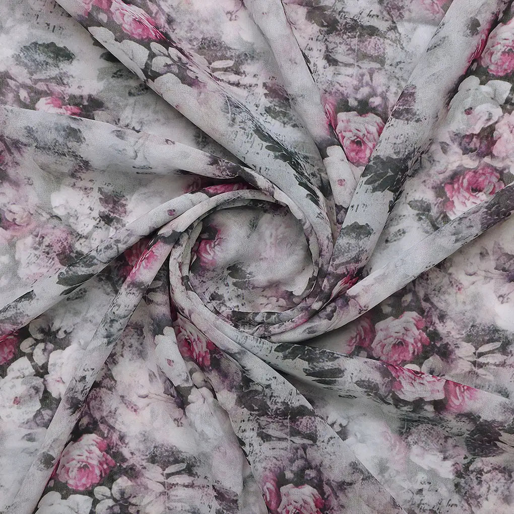 Vintage Floral Art Collection Digital Printed Fabric - Weightless – 0l2a7328copy