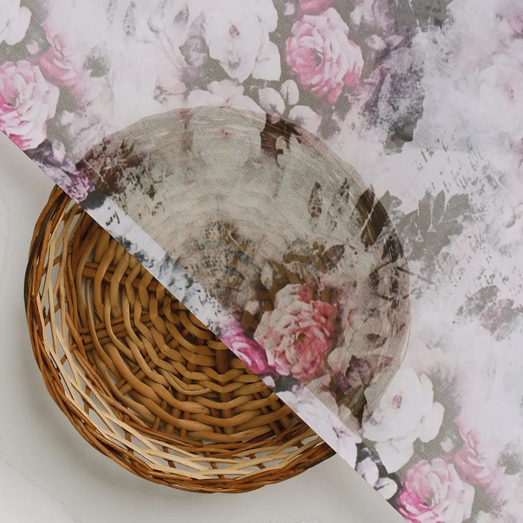 Vintage Floral Art Collection Digital Printed Fabric - Weightless – 0l2a7330copy