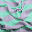 Green And Violet Stripes Digital Printed Fabric  - Pure Georgette – 0l2a7334copy