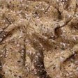 Metallic Bronze Leaves Pure Georgette Printed Fabric Material – 0l2a7340
