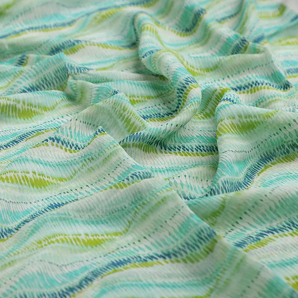 Green and Blue Leheriya Digital Printed Fabric – 0l2a7345copy