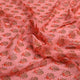 Cool Summer Simple Pink Flower With Leaves Digital Printed Fabric - Pure Georgette – 0l2a7350copy2
