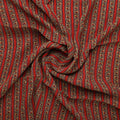 Lovely Straight Valley Of Roses Strips Digital Printed Fabric - Pure Georgette – 0l2a7354copy