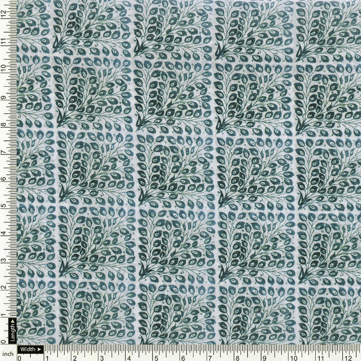 Morpich Block Digital Printed Fabric  - Weightless