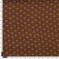 Tiny Lily Dark Brown Colour Background Digital Printed Fabric - Weightless – 0l2a7373copy
