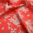 Flower Bunch On Dreamy Orange Digital Printed Fabric  - Weightless – 0l2a7386copy
