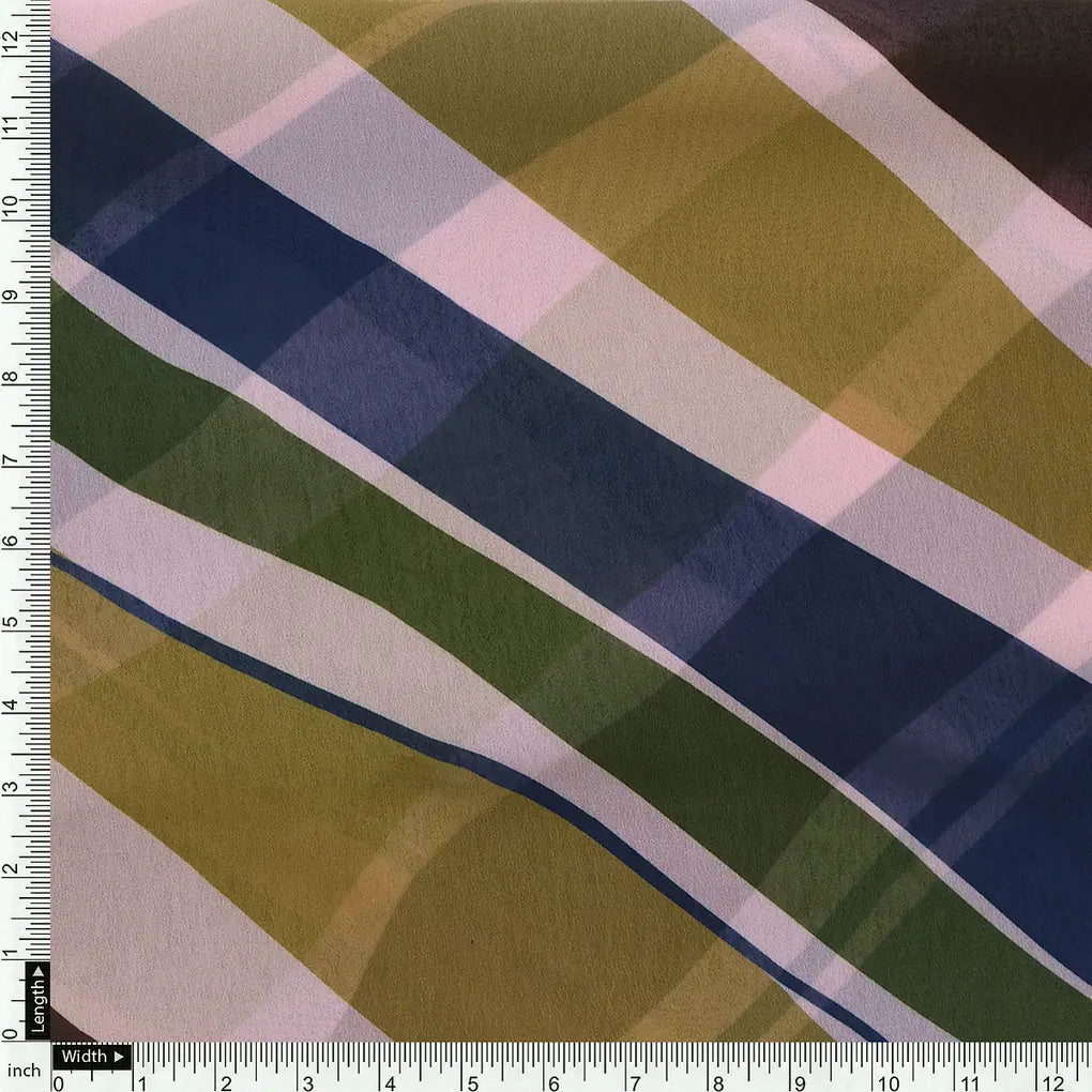 Beautiful Waving Colourful Digital Printed Fabric - Weightless – 0l2a7394