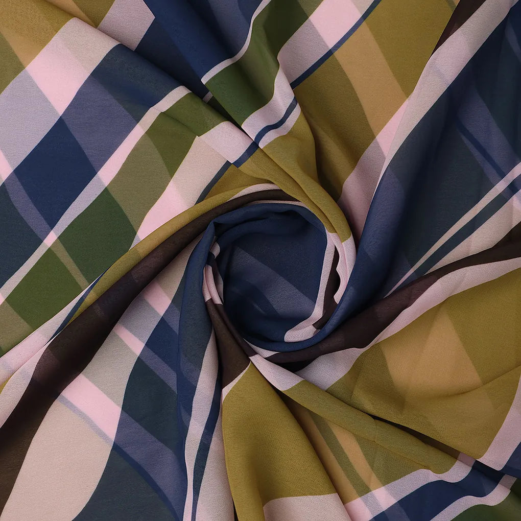 Beautiful Waving Colourful Digital Printed Fabric - Weightless – 0l2a7395