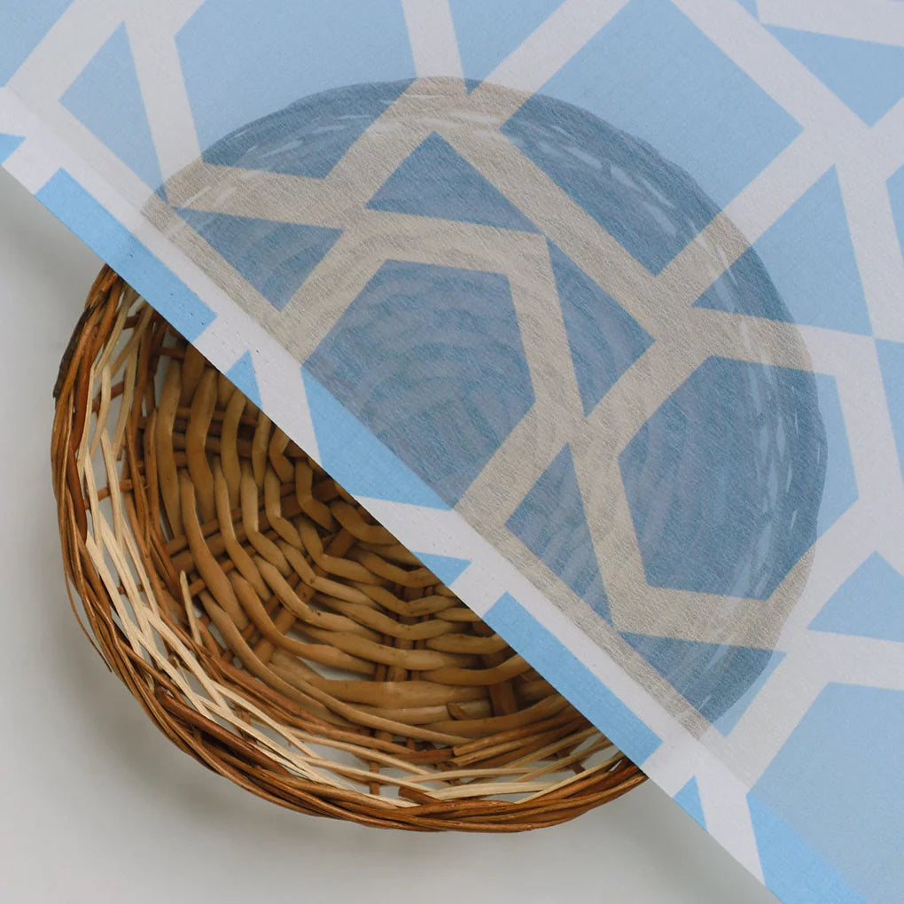 Harlequin Square And Hexagon Digital Printed Fabric - Weightless – 0l2a7417