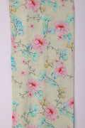 Peony Pink Flower Seamless Pattern Digital Printed Fabric - Pure Muslin – 0l2a7517