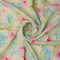 Peony Pink Flower Seamless Pattern Digital Printed Fabric - Pure Muslin – 0l2a7518copy