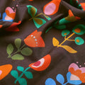 Sketchy Flowers Pattern Digital Printed Fabric - Pure Cotton – 0l2a7571copy