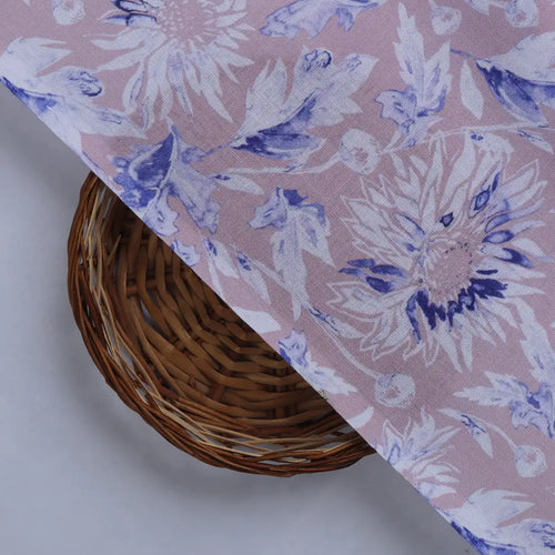 Lilac Floral Printed Linen Fabric – 0l2a8242copy
