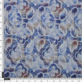 Blue and Brown Floral Printed Linen Fabric – 0l2a8249copy