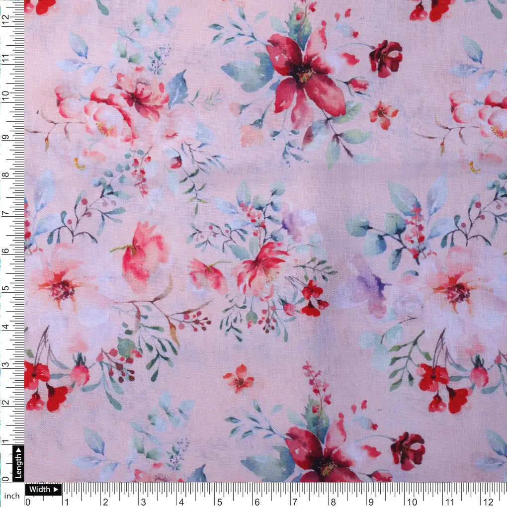 Linen Fabric with Pink Floral Print – 0l2a8269copy