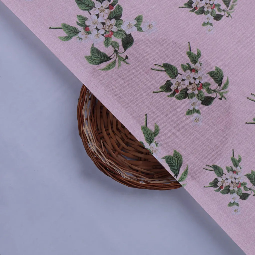 Pink Floral Printed Linen Fabric – 0l2a8277copy