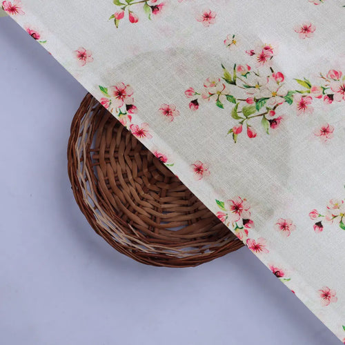 Pink Floral Printed Linen Fabric – 0l2a8282copy