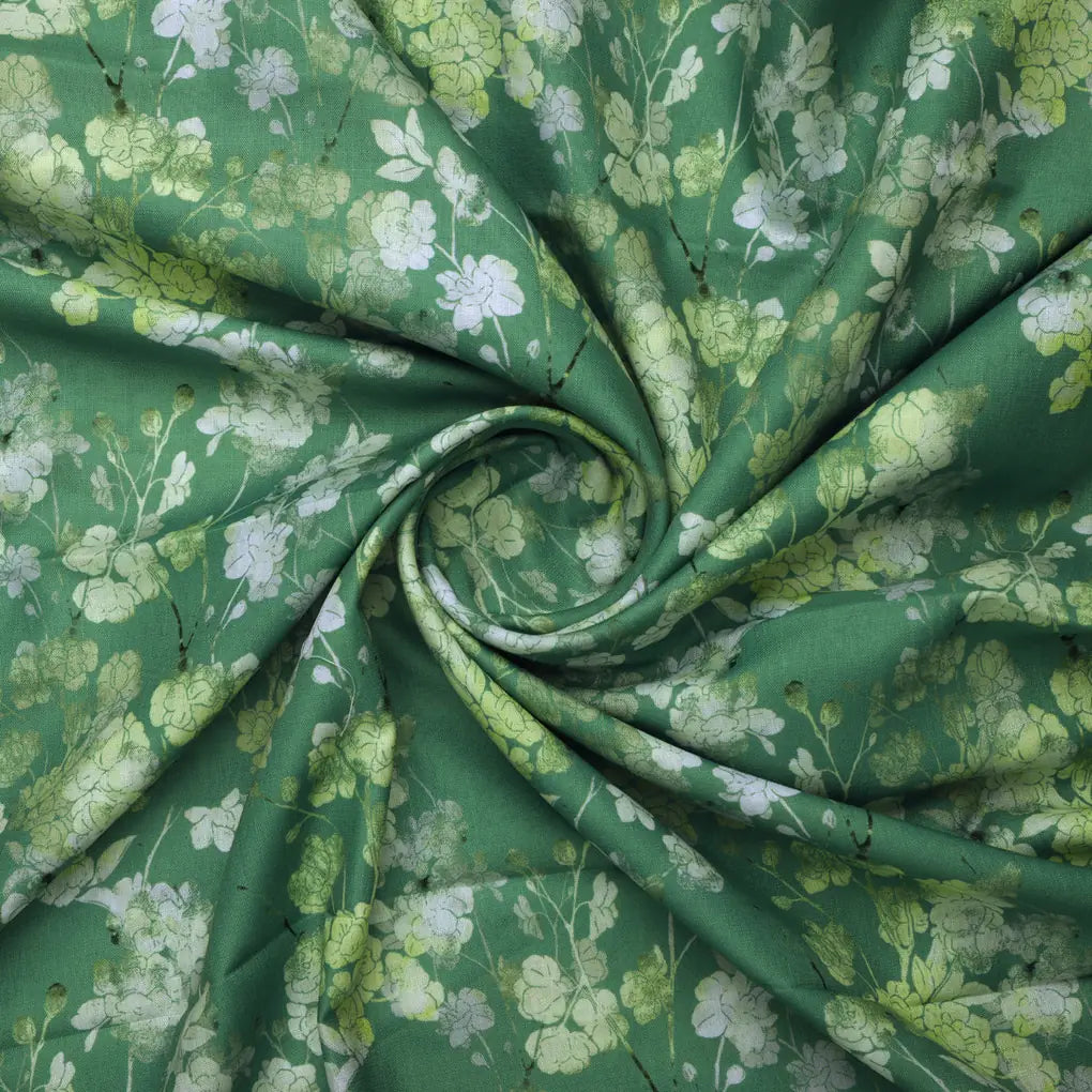 Green Floral Printed Linen Fabric – 0l2a8295copy