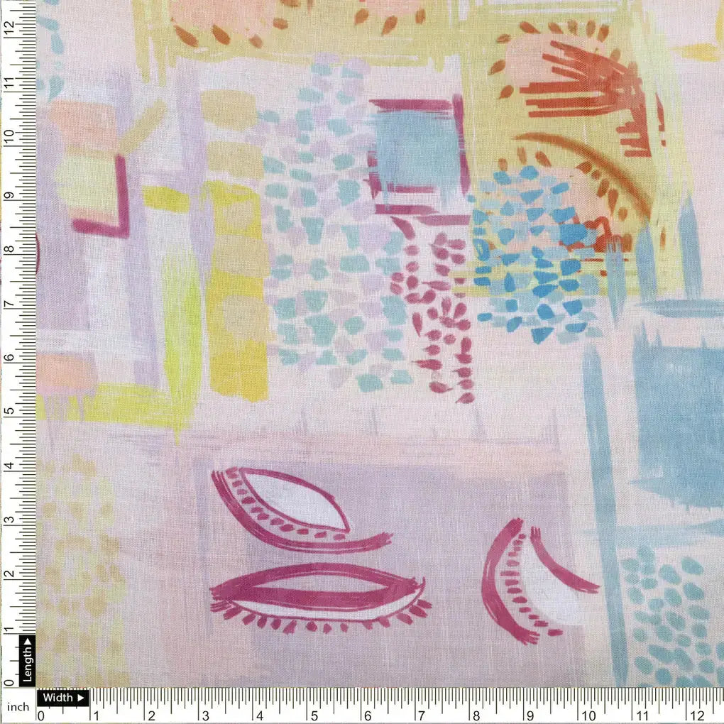 Abstract Art Printed Linen Fabric – 0l2a8309copy