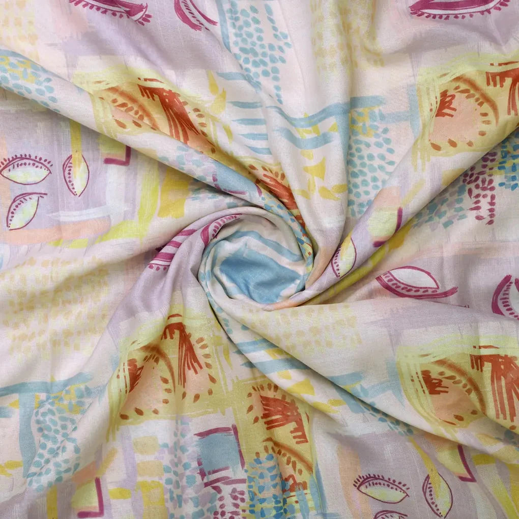 Abstract Art Printed Linen Fabric – 0l2a8310copy