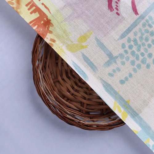 Abstract Art Printed Linen Fabric – 0l2a8312copy
