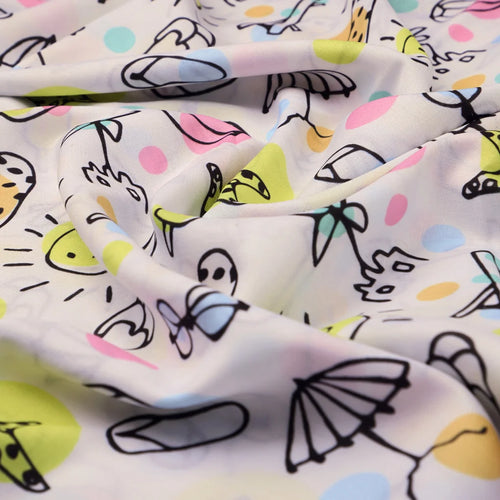 Linen Fabric with Fun Summer Beach Themed Print – 0l2a8338copy
