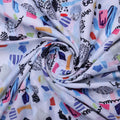 Quirky Hand Drawn Abstract Print Linen Fabric – 0l2a8347copy