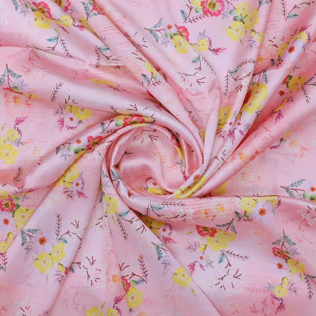Yellow Floral Printed Japan Satin Fabric – 0l2a8390copy