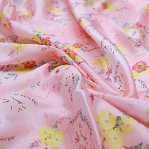 Yellow Floral Printed Japan Satin Fabric – 0l2a8391copy