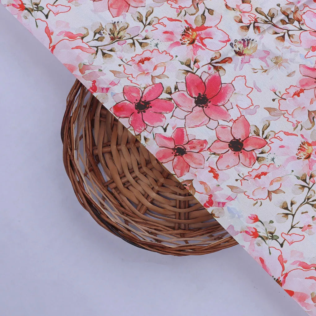 Pink Floral Print Satin Fabric – 0l2a8399copy