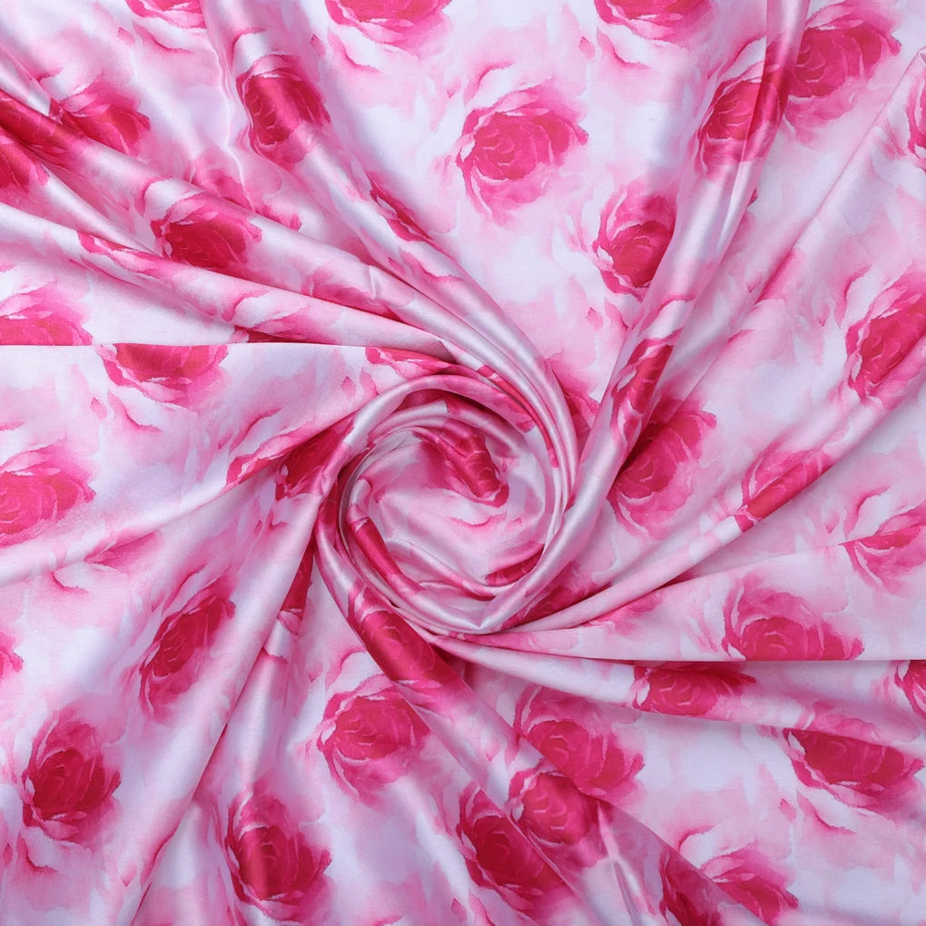 Pink Roses Printed Japan Satin Fabric – 0l2a8408copy