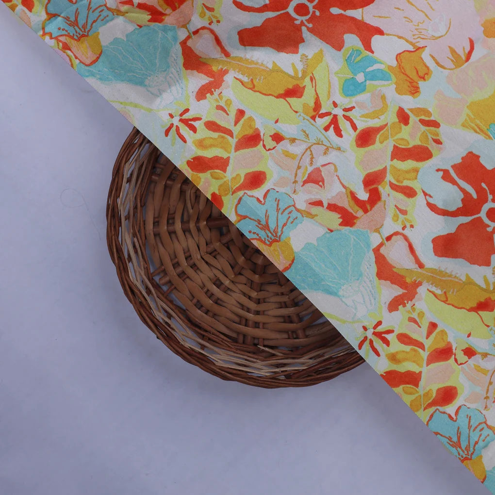 Abstract Floral Print Satin Fabric – 0l2a8421copy