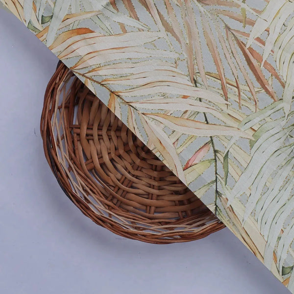 FAB VOGUE Studio Tropical Leaves Printed Japan Satin Fabric – 0l2a8446copy - alternate view