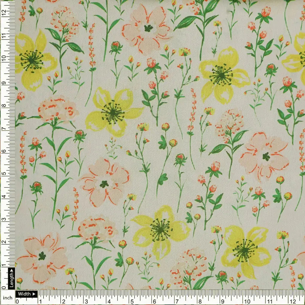 Yellow and Pink Floral Print on Japan Satin Fabric – 0l2a8462copy