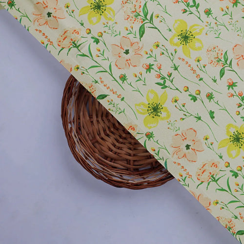 Yellow and Pink Floral Print on Japan Satin Fabric – 0l2a8466copy