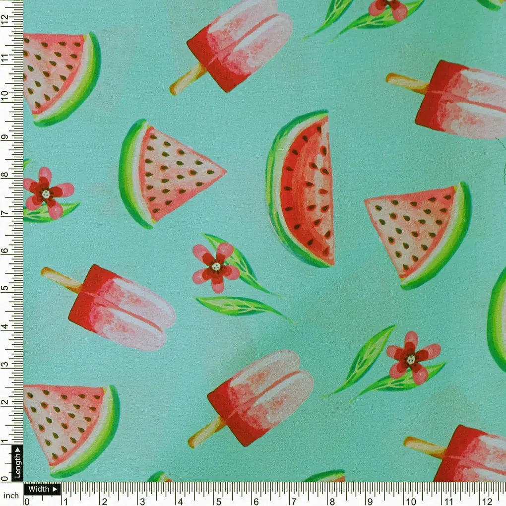 Watermelon and Popsicle Printed Satin Fabric – 0l2a8468copy