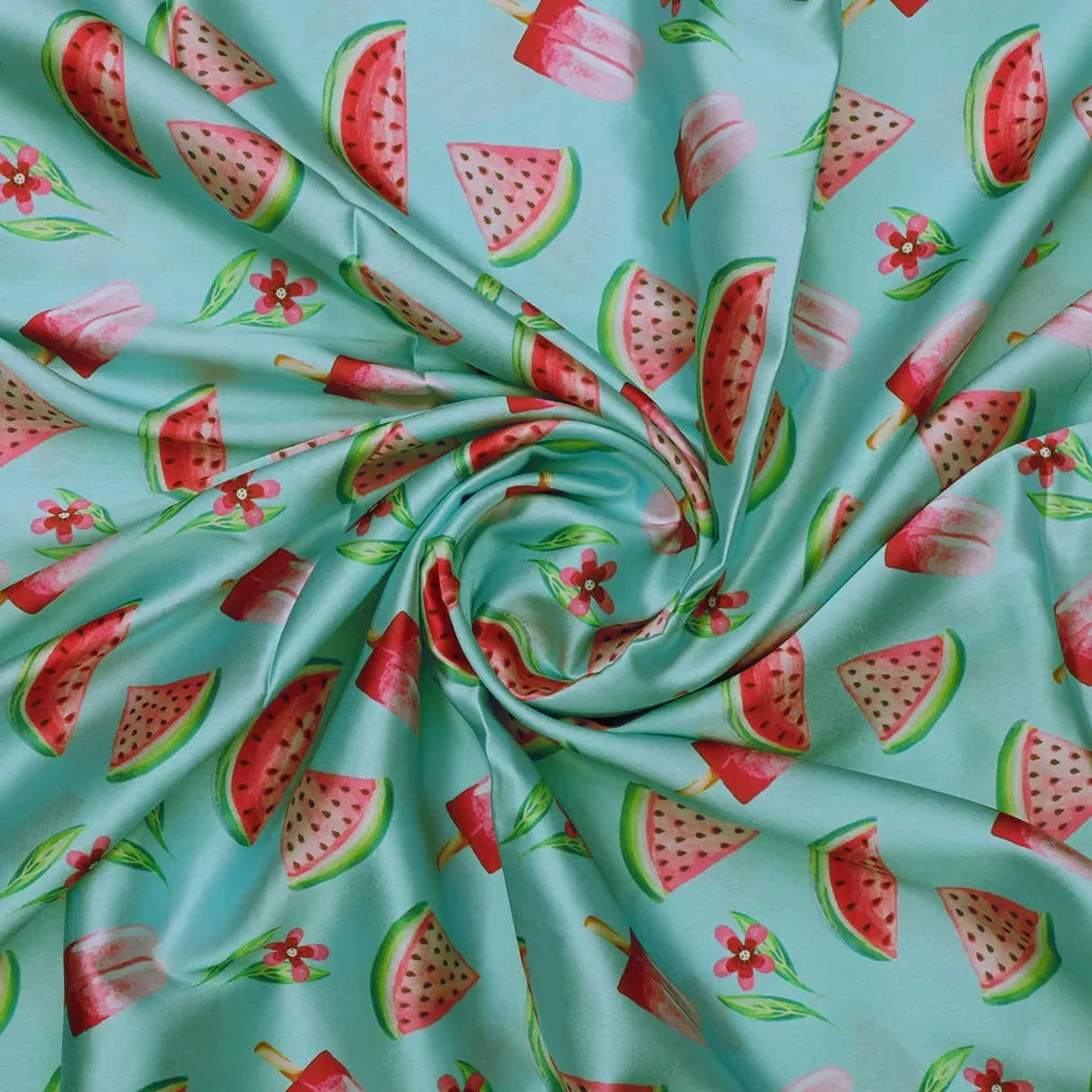 Watermelon and Popsicle Printed Satin Fabric – 0l2a8469copy