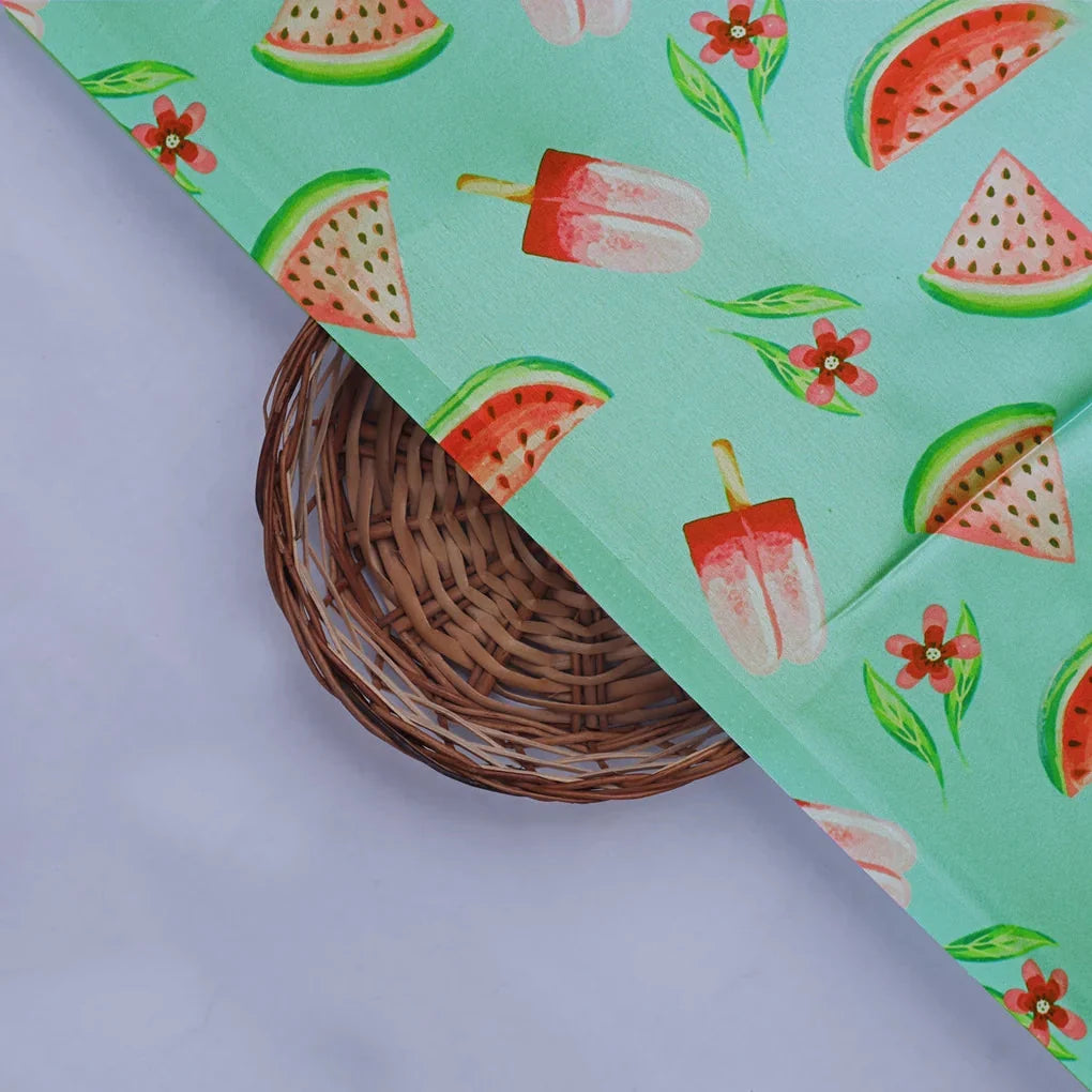 Watermelon and Popsicle Printed Satin Fabric – 0l2a8471copy