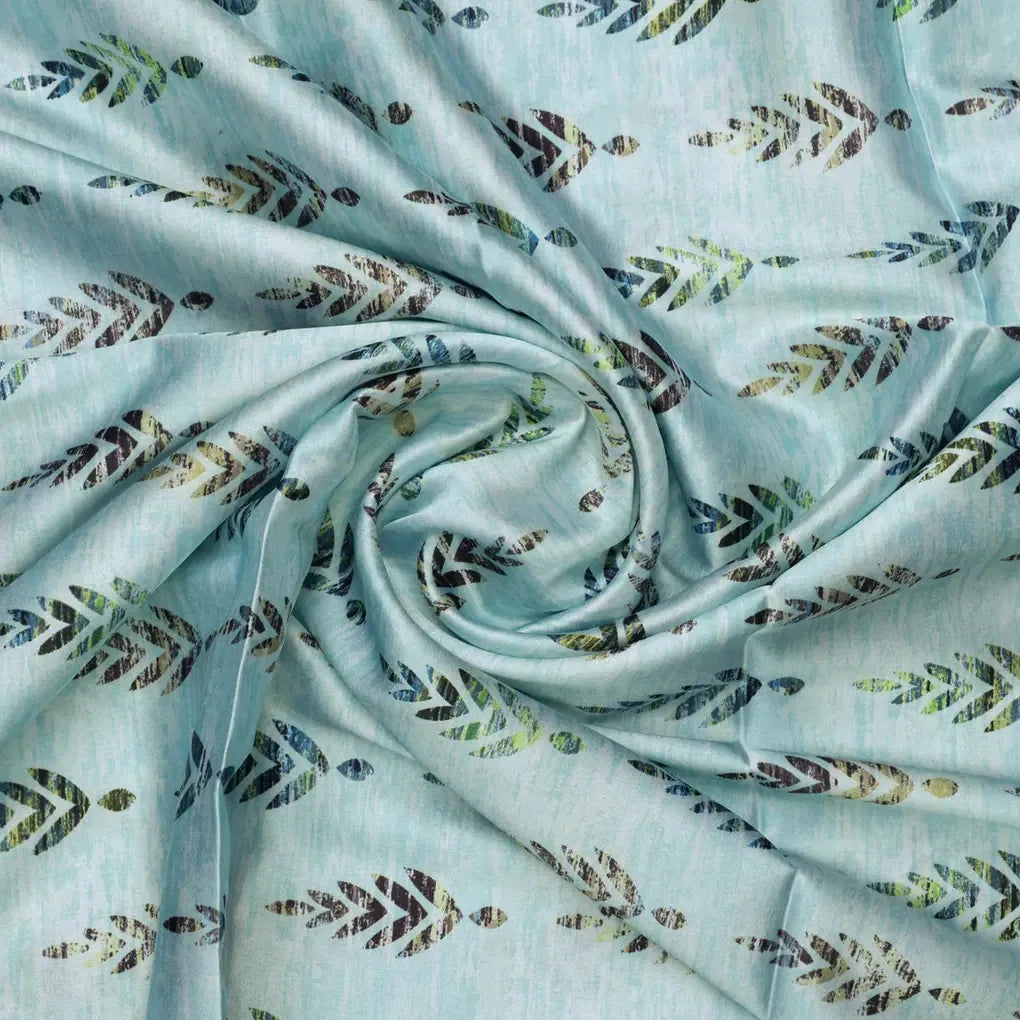 Leaf Print Satin Fabric – 0l2a8480copy