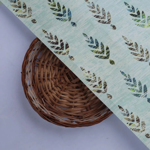 Leaf Print Satin Fabric – 0l2a8482copy - alternate view