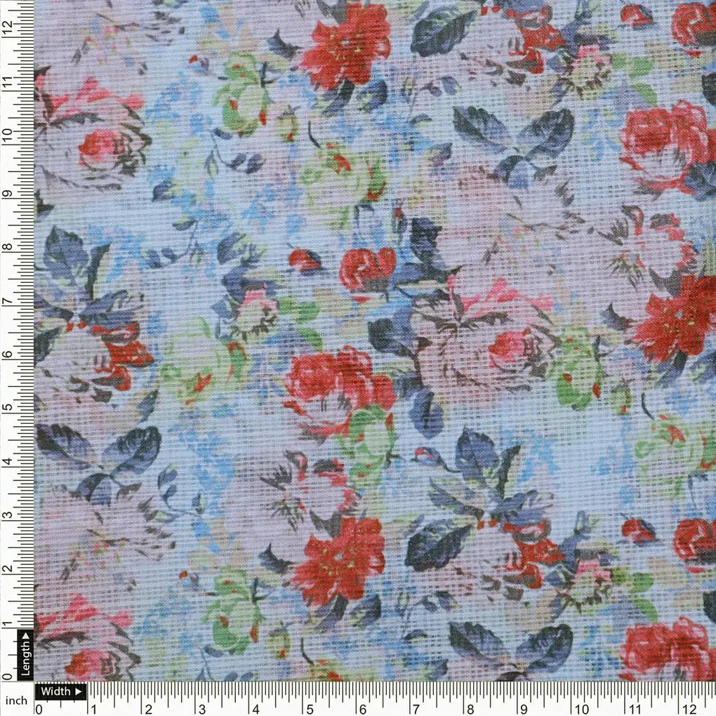 Kota Doria Fabric with Floral Print – 0l2a8511copy