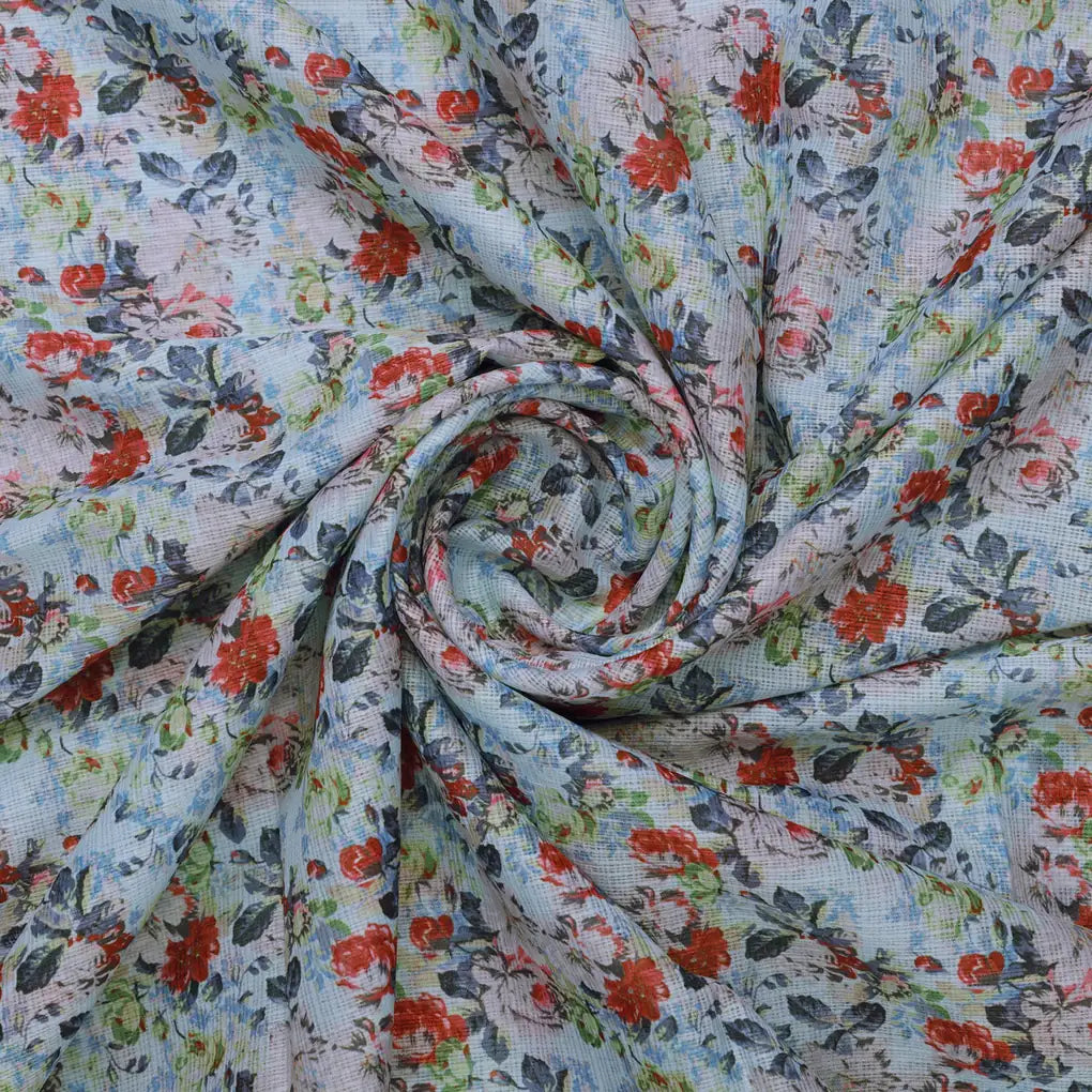 Kota Doria Fabric with Floral Print – 0l2a8512copy