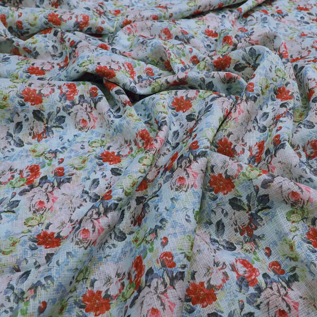 Kota Doria Fabric with Floral Print – 0l2a8513copy